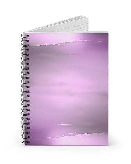 Dark Pink Sea Amethyst Fog Spiral Notebook - Ruled Line, 6" x 8", 118 pages