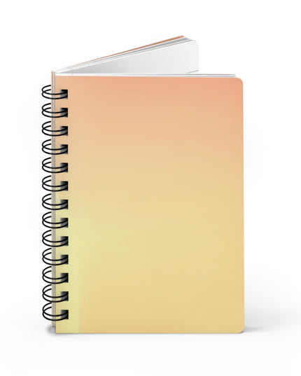 Hot Peach Fade Spiral Bound Journal, 5" x 7" 150 pages