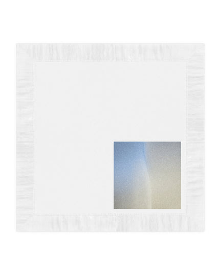 Cobalt Fade White Coined Napkins, 6.5" x 6.5"