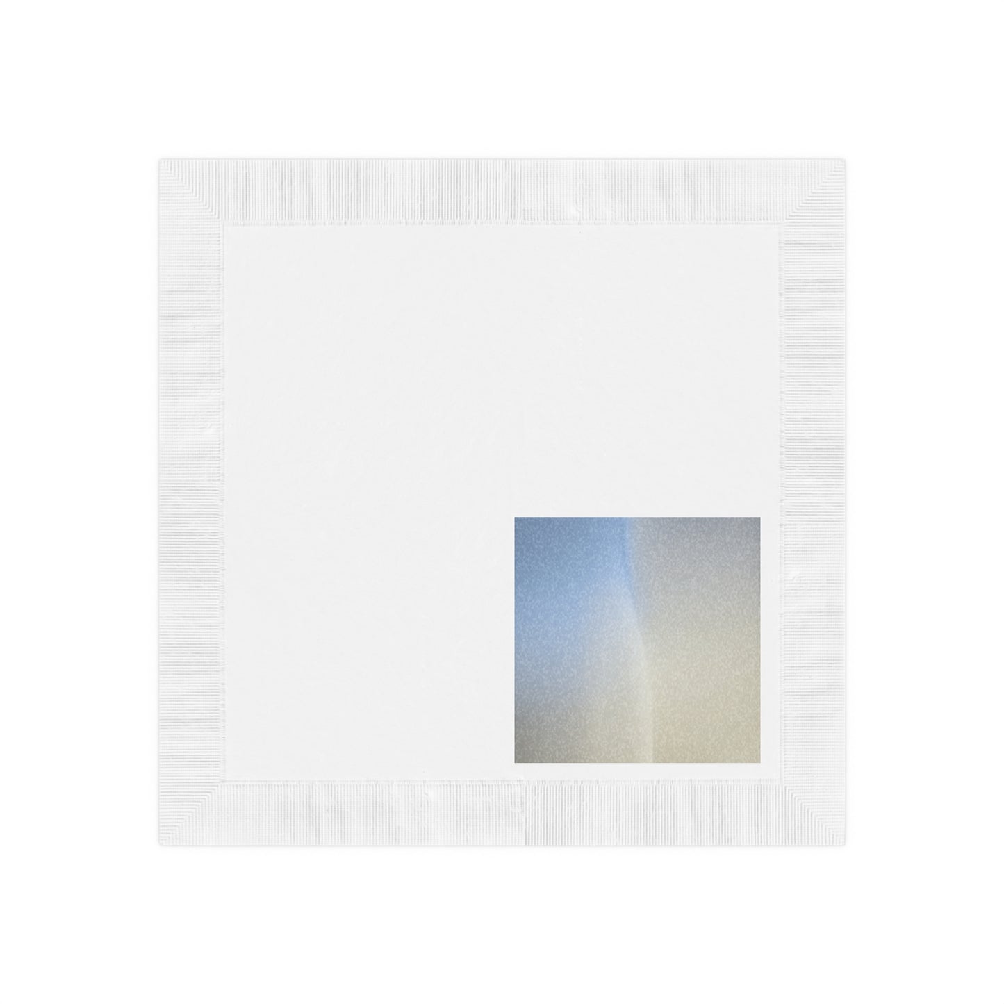 Cobalt Fade White Coined Napkins, 6.5" x 6.5"