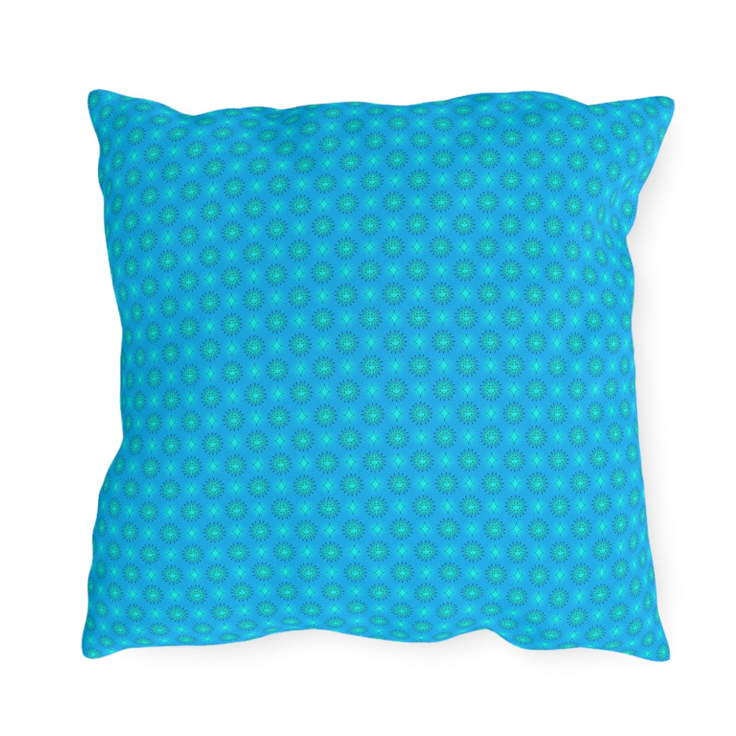 Light Blue Star-crossed Bodies 18" x 18" Outdoor Pillows