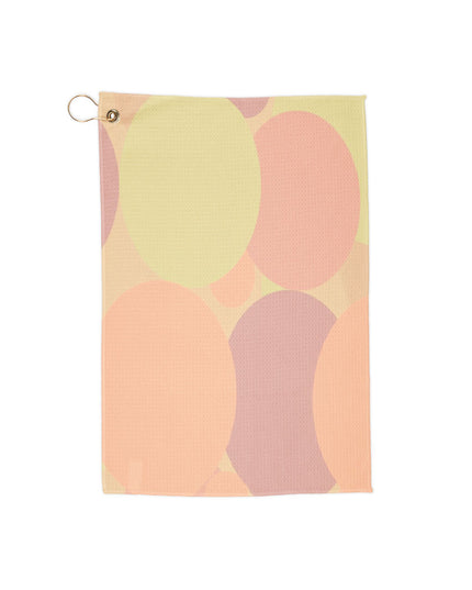 Pastel Hot Peach Patches 16" x 24" Golf Towel