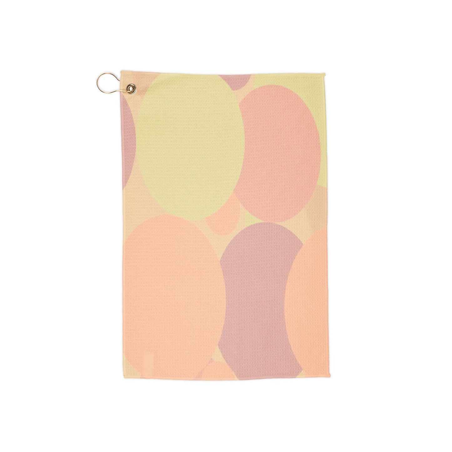 Pastel Hot Peach Patches 16" x 24" Golf Towel