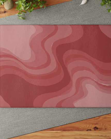 Power Red Wavey Glass Cutting Board, 11" x 15"