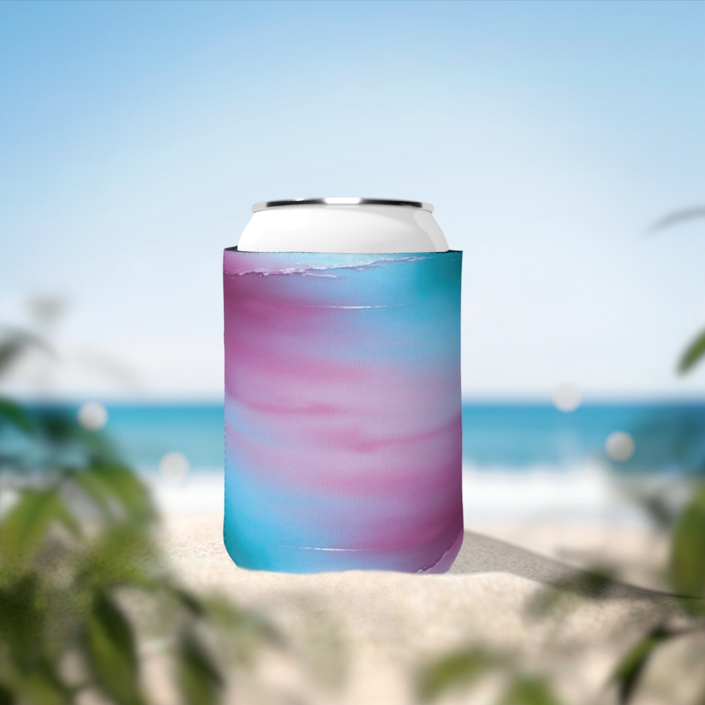 Wine Sea Blue Fog 12 oz Can Cooler Sleeve