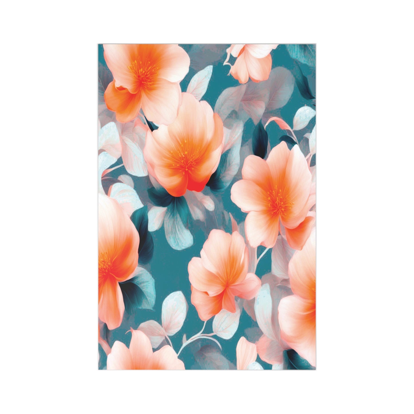 Orange Blossom Floral Bunch Postcards (7 pcs)