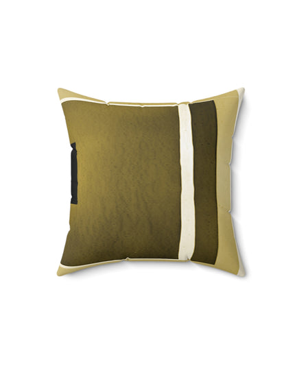 Tan Shadow 14" x 14" Faux Suede Square Pillow