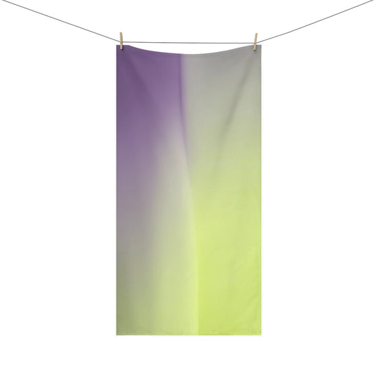Purple Golden Fade 30" x 60" Mink-Cotton Towel (50% polyester, 50% cotton)