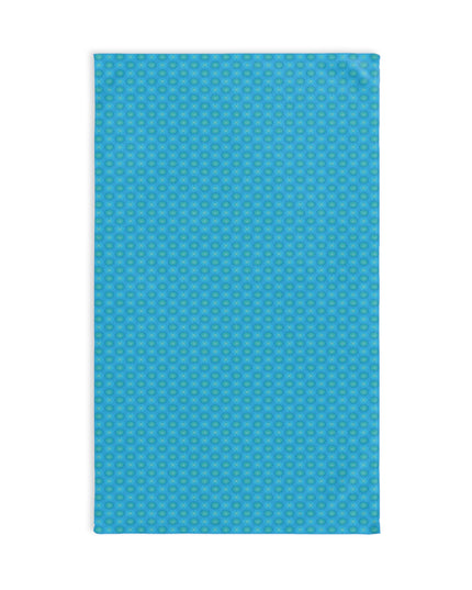 Blue Green Star-crossed Bodies Hand Towel, 16" x 28"