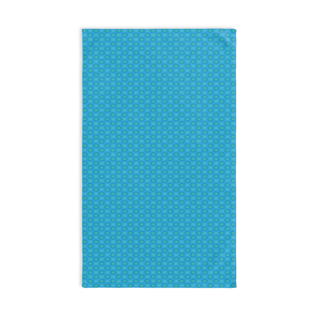 Blue Green Star-crossed Bodies Hand Towel, 16" x 28"