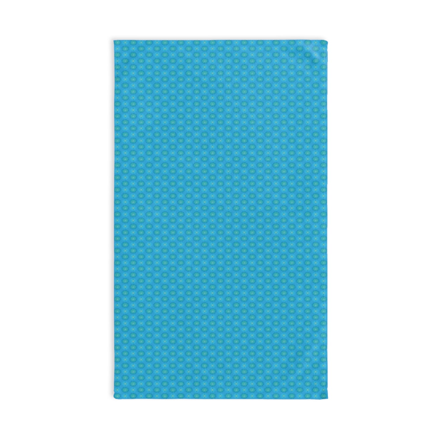 Blue Green Star-crossed Bodies Hand Towel, 16" x 28"