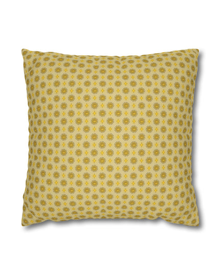 Lemongrass Star-crossed Bodies Spun Polyester Square Pillowcase, 14" x 14"