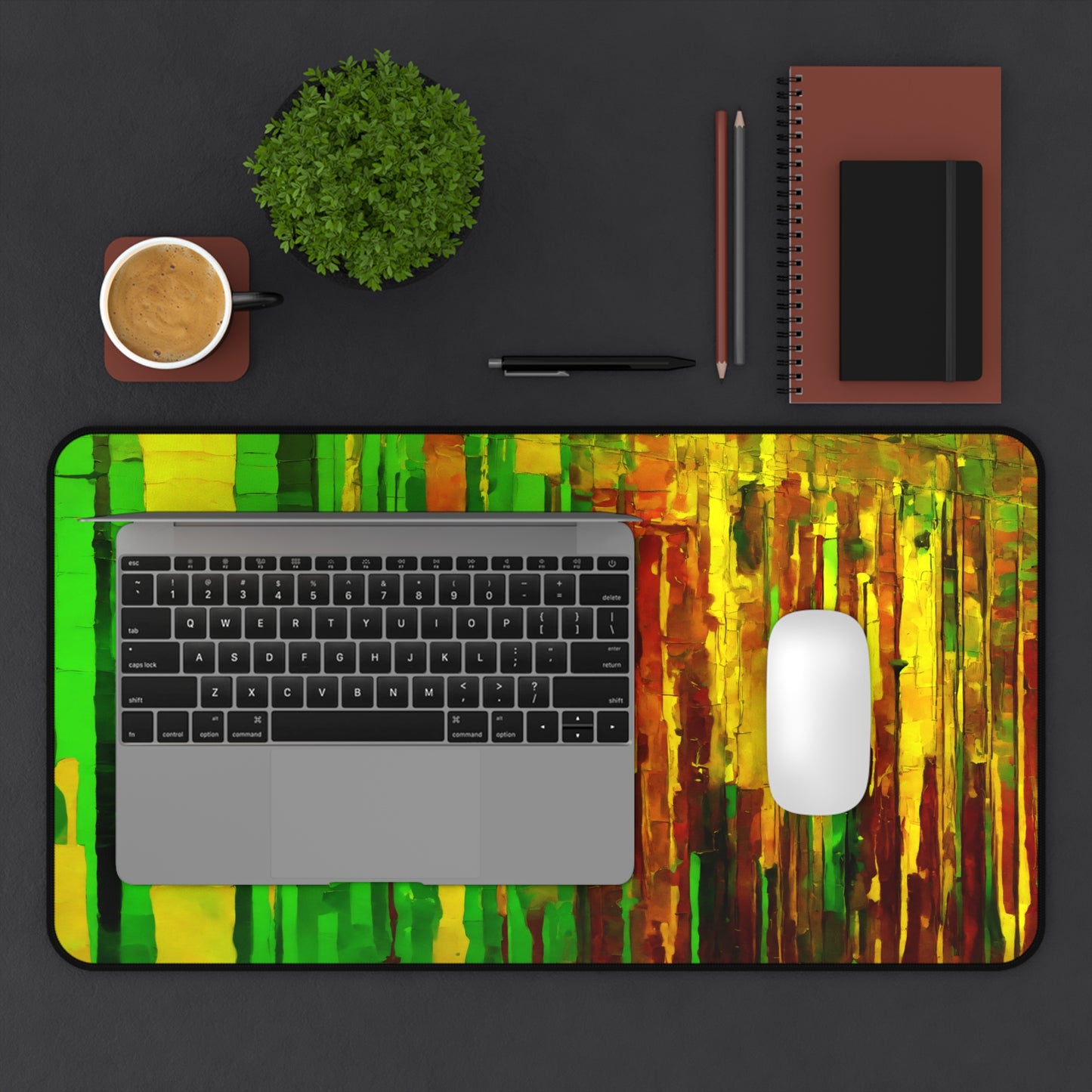 Striped Beta 12" x 22" Desk Mat