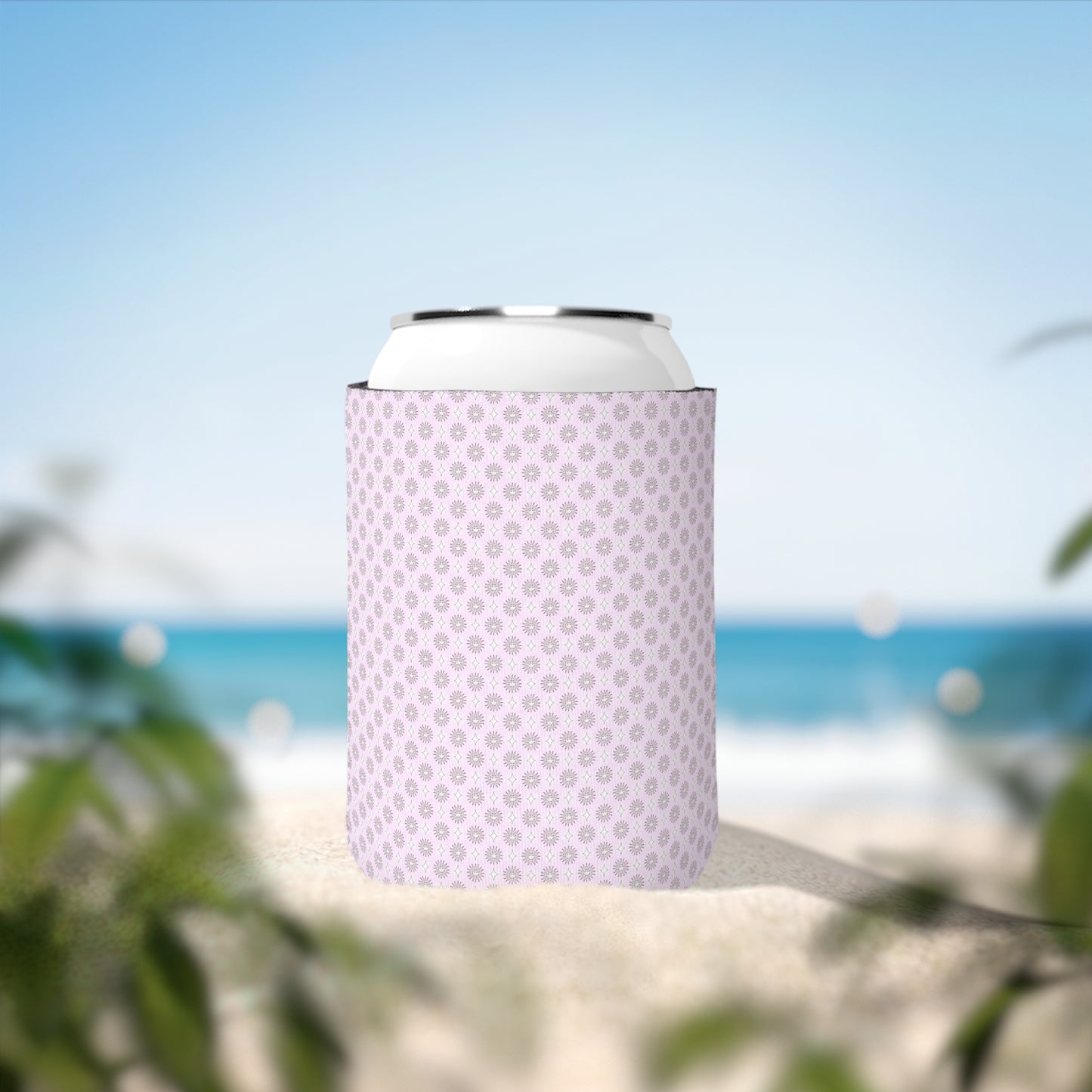 Pink Mornings Star-crossed Bodies 12 oz Can Cooler Sleeve