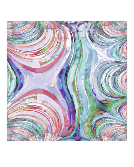 Uzi Spiral Pastels Face Towel, 13" x 13"