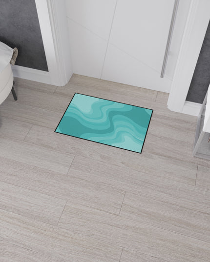 Tif Green Wavey 18" x 27" Heavy Duty Floor Mat