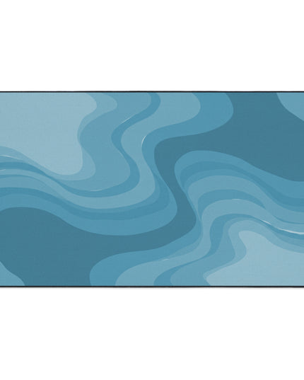 Sky Blue Wavey 36" x 60" Heavy Duty Floor Mat