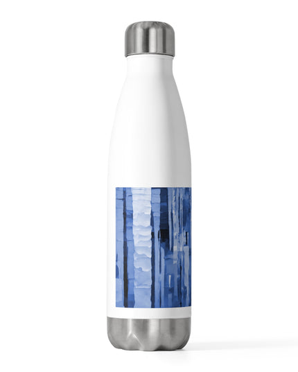 Striped Deep Blue 20oz Insulated Water Bottle
