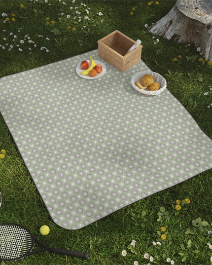 Olive Star-crossed Bodies Picnic Blanket, 61" × 51"