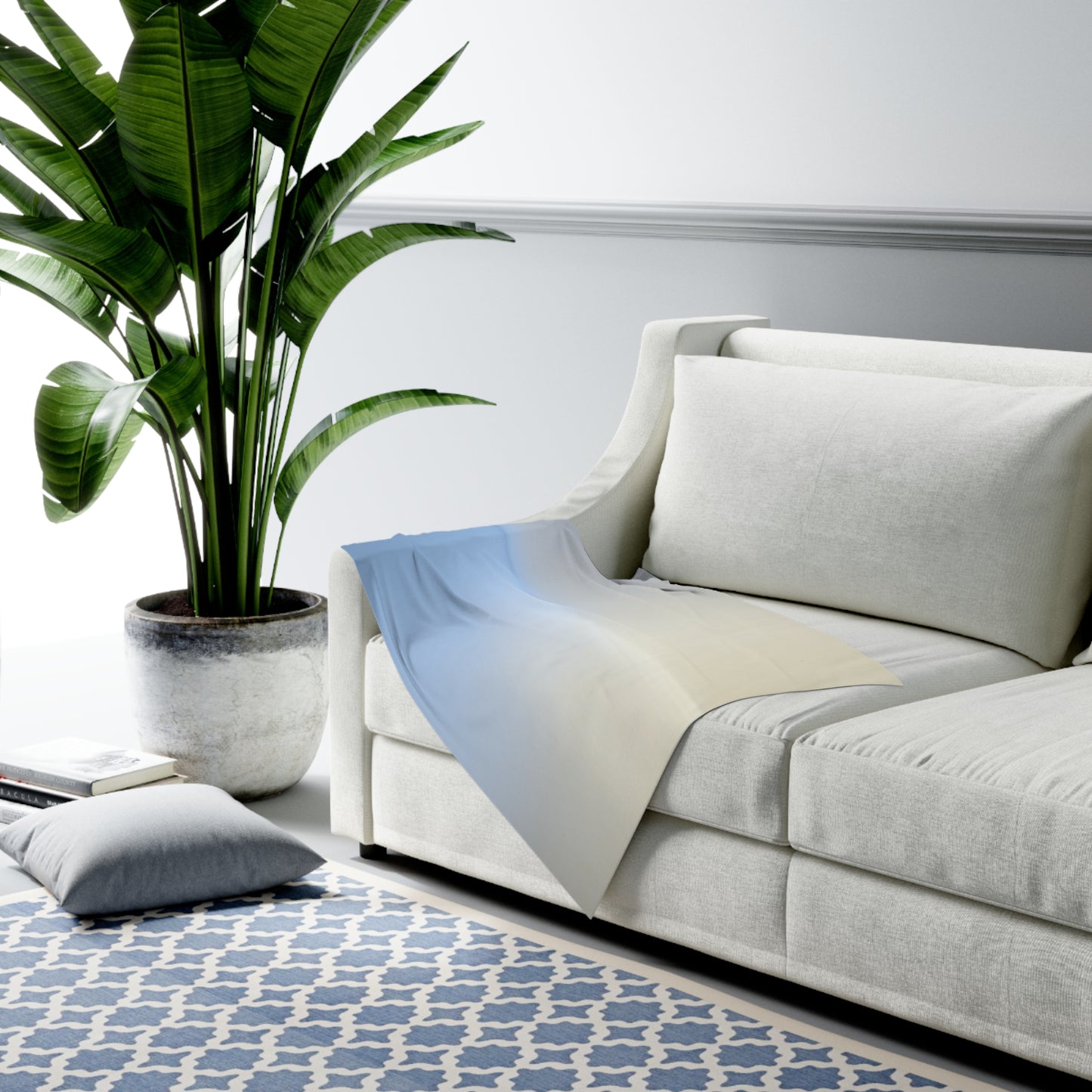 Cobalt Fade Baby Swaddle 30″×40″ Blanket