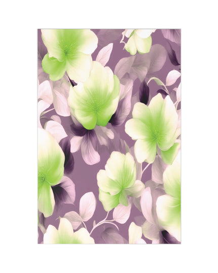 Lime Lavender Floral Bunch Postcards (7 pcs)