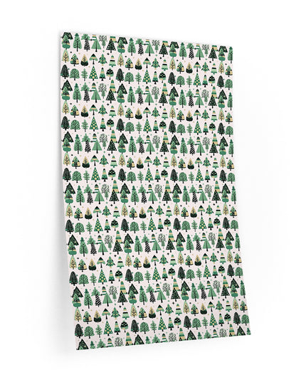 Mini Vintage Green Trees Wall Decals, 24' x 36'