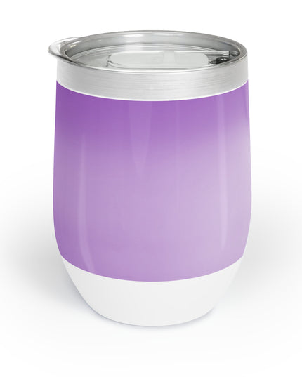Soft Lavender Fade 12 oz Chill Wine Tumbler