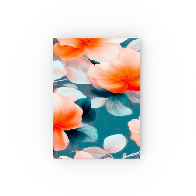 Orange Blossom Floral Bunch Hard Backed Journal with 128 blank pages, 5.2" x 7.4"
