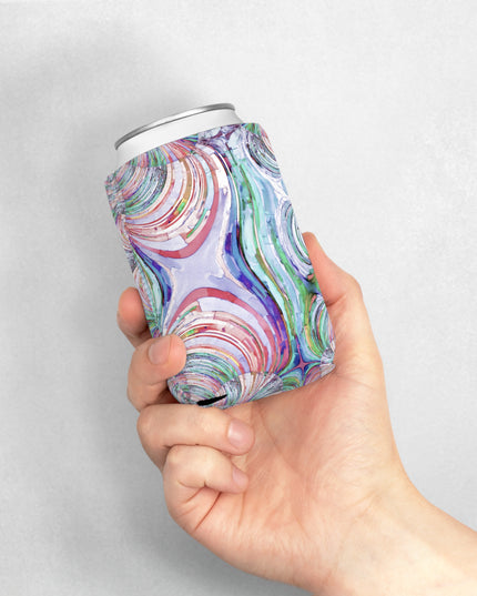 Uzi Spiral Pastels 12 oz Can Cooler Sleeve