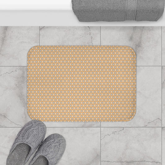 Tan Sunset Star-crossed Bodies 24" x 17" Bath Mat