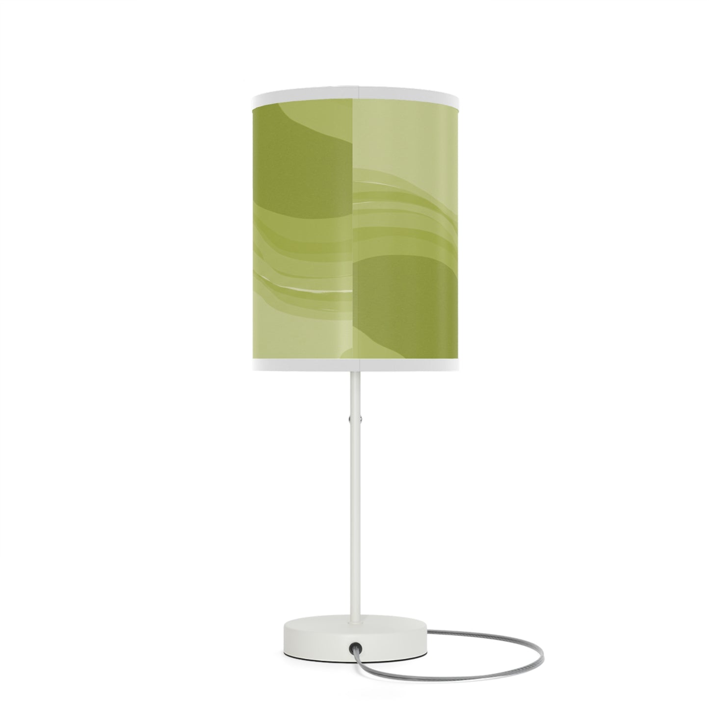 Lemon Wavey Table Lamp on a White or Silver Stand, US|CA plug