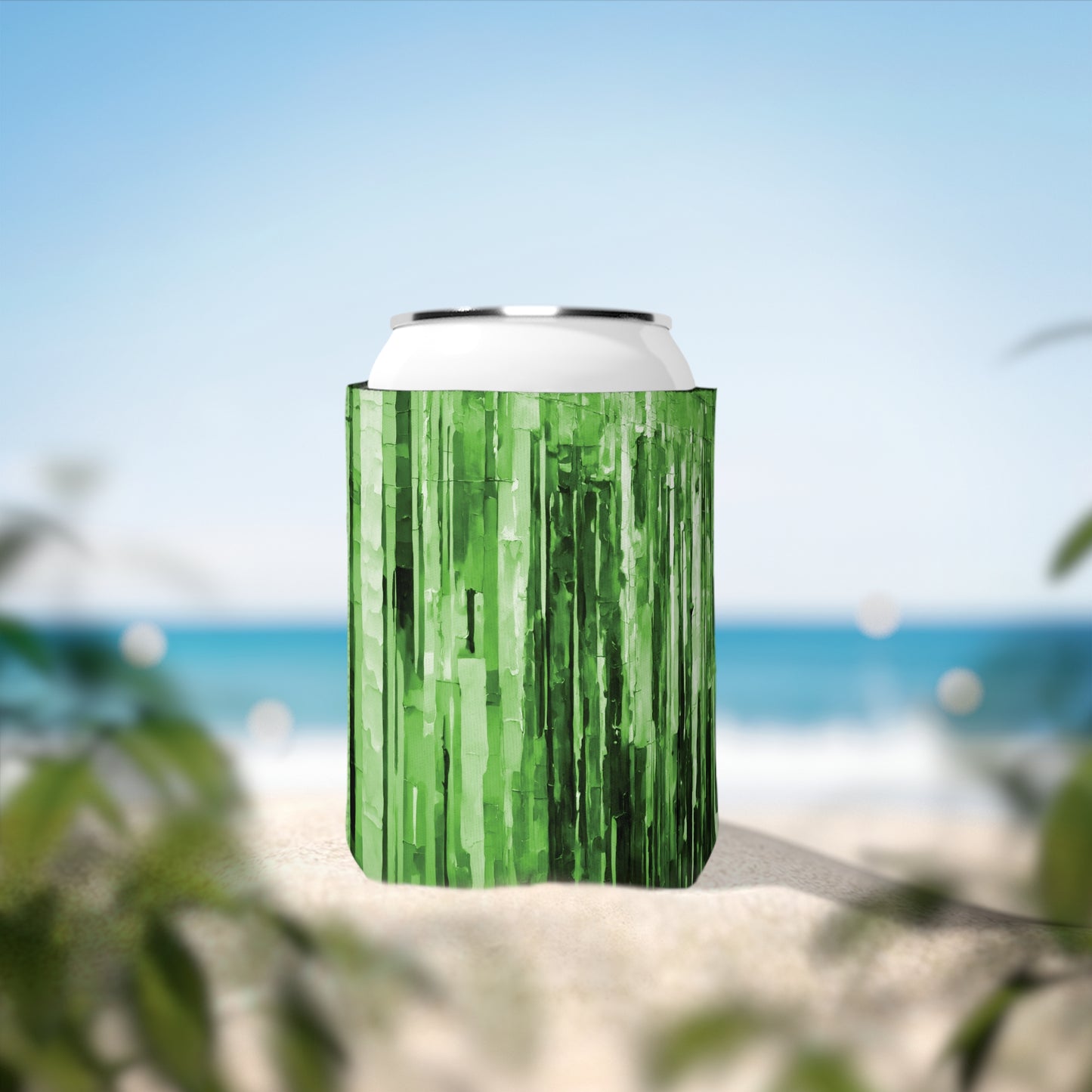 Striped Mint Pastel 12 oz Can Cooler Sleeve