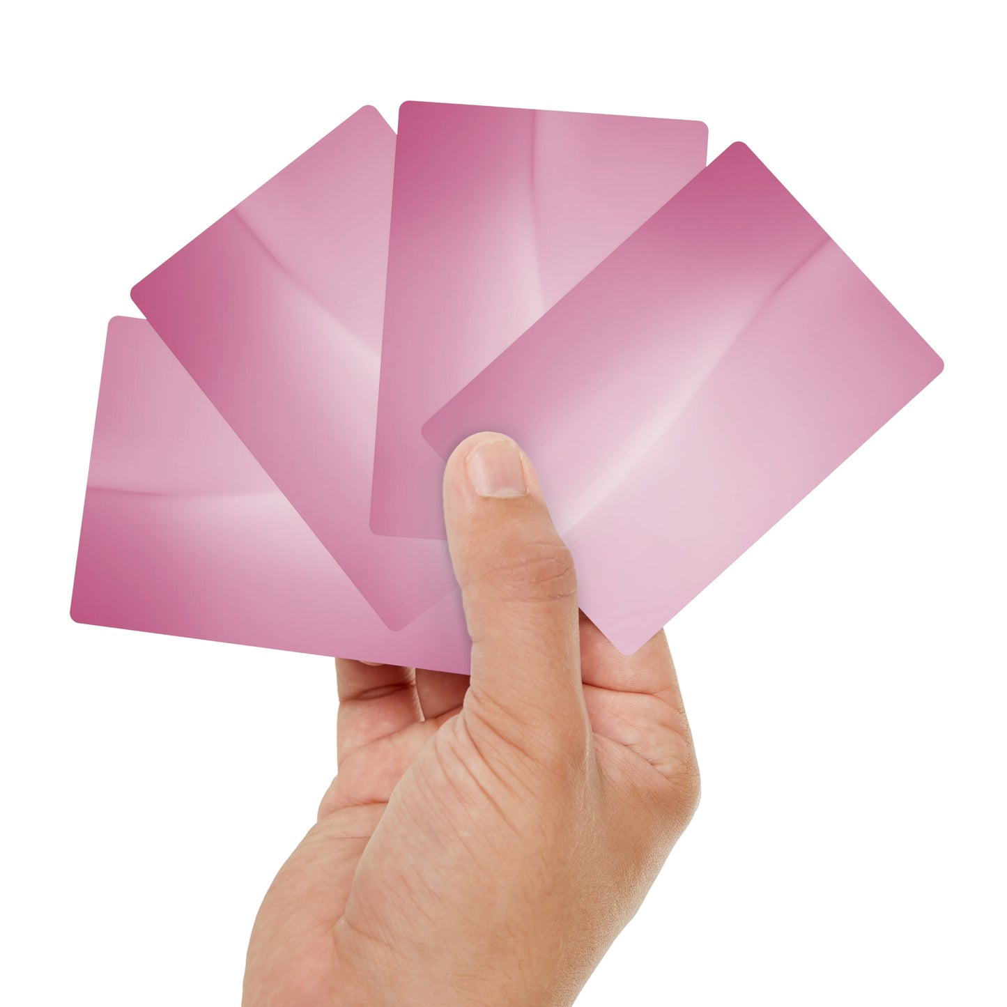 Pink Blush Fade Poker Cards