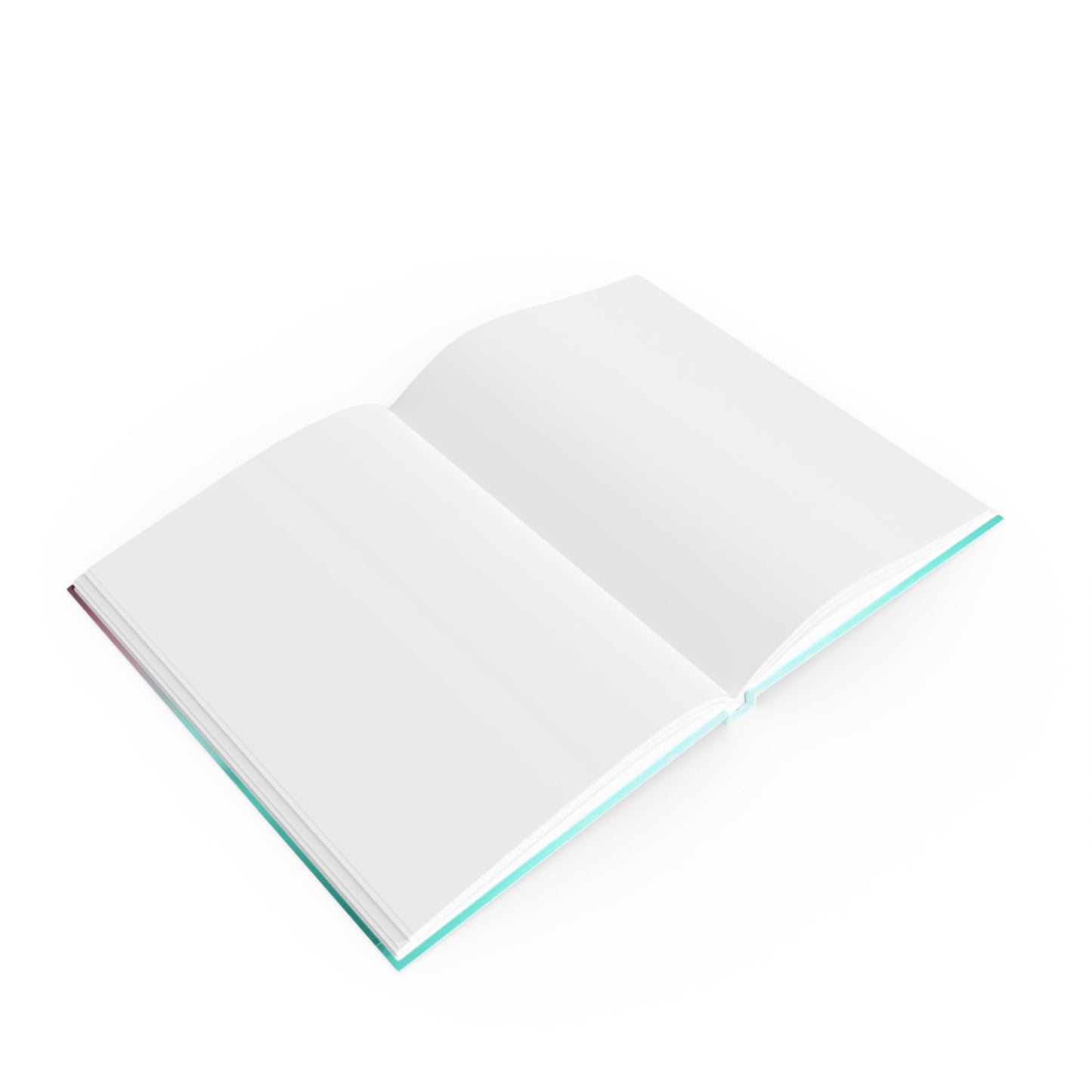 Green Sea Lavender Fog 5.2" x 7.4" Hard Backed Journal with 128 blank pages