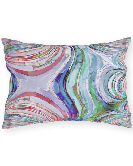 Uzi Spiral Pastels 20" x 14" Outdoor Pillow