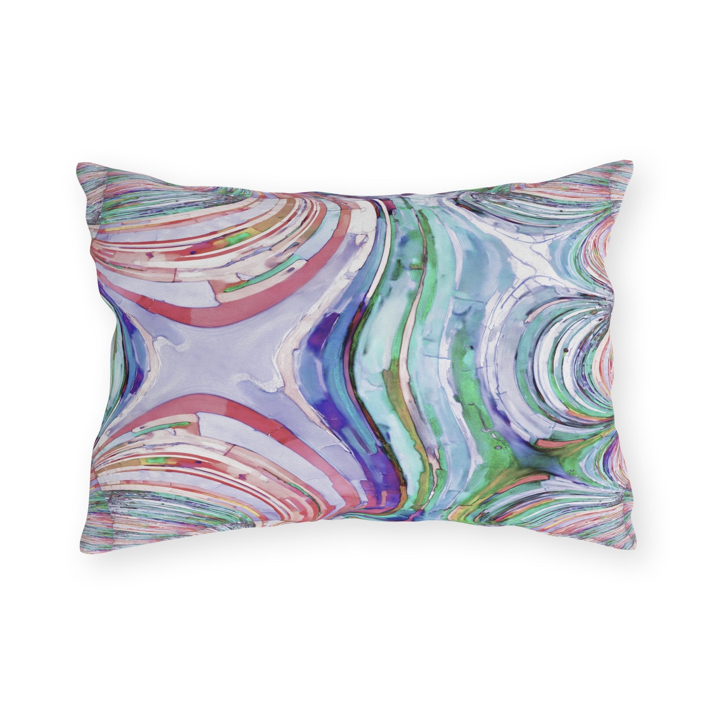 Uzi Spiral Pastels 20" x 14" Outdoor Pillow
