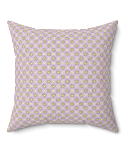 Magenta Star-crossed Bodies Faux Suede Square Pillow, 20" x 20"