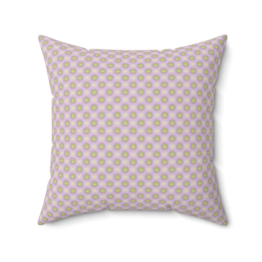 Magenta Star-crossed Bodies Faux Suede Square Pillow, 20" x 20"