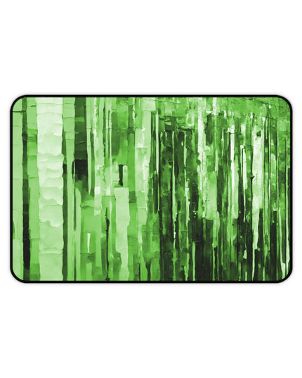 Striped Mint Pastels 12" x 18" Desk Mat