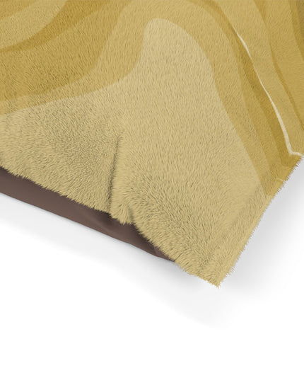 Brown Wavey 50" × 40" Pet Bed