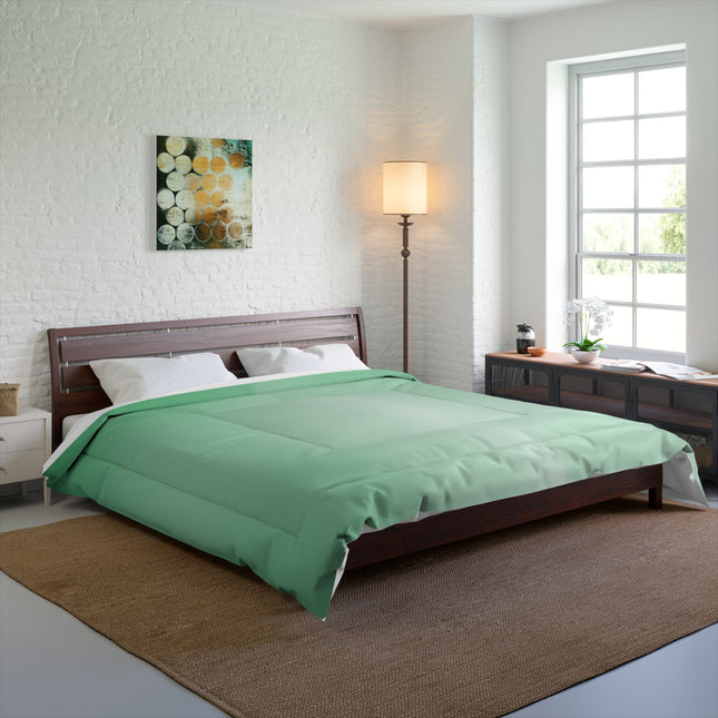 Mint Fade 104" × 88" Comforter