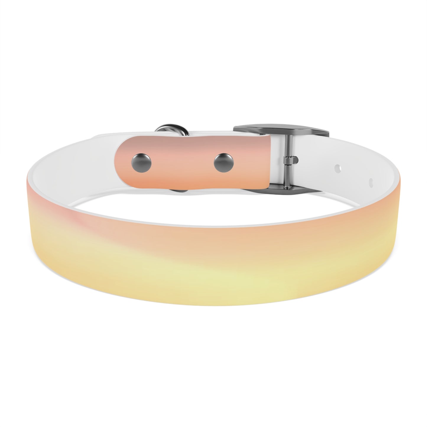 Hot Peach Fade Medium Dog Collar