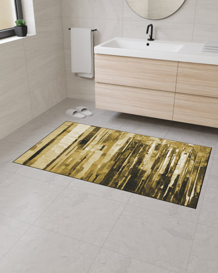 Striped Light Brown 24" x 36" Heavy Duty Floor Mat