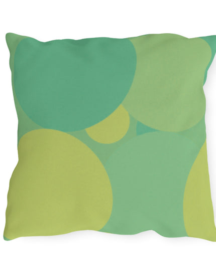 Pastel Green Patches 18" x 18" Outdoor Pillow