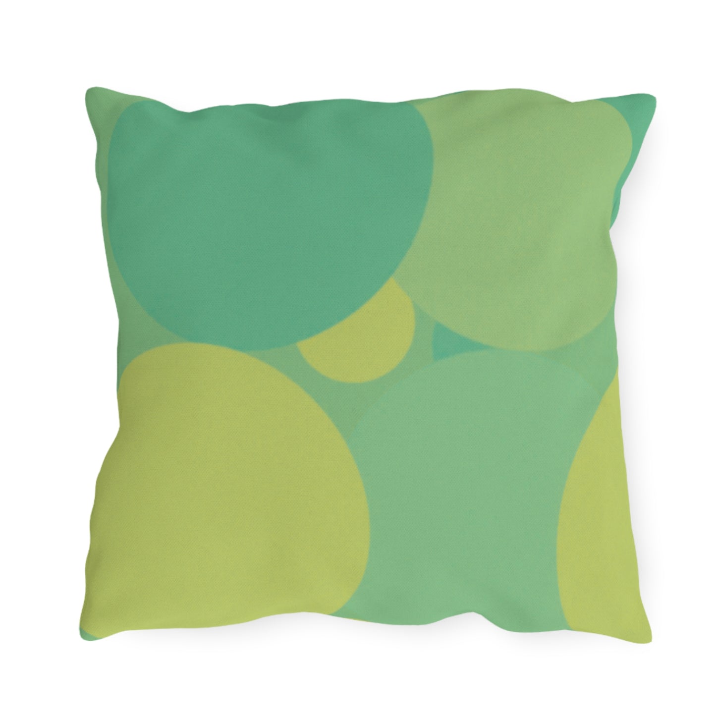 Pastel Green Patches 18" x 18" Outdoor Pillow