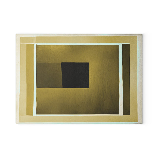 Tan Shadow 8" x 11" Glass Cutting Board