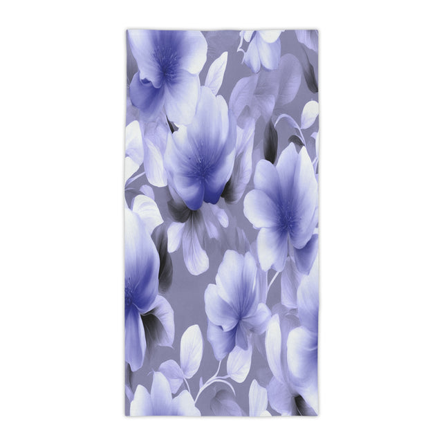 Indigo Blossom Floral Bunch Beach Towel, 30" x 60"