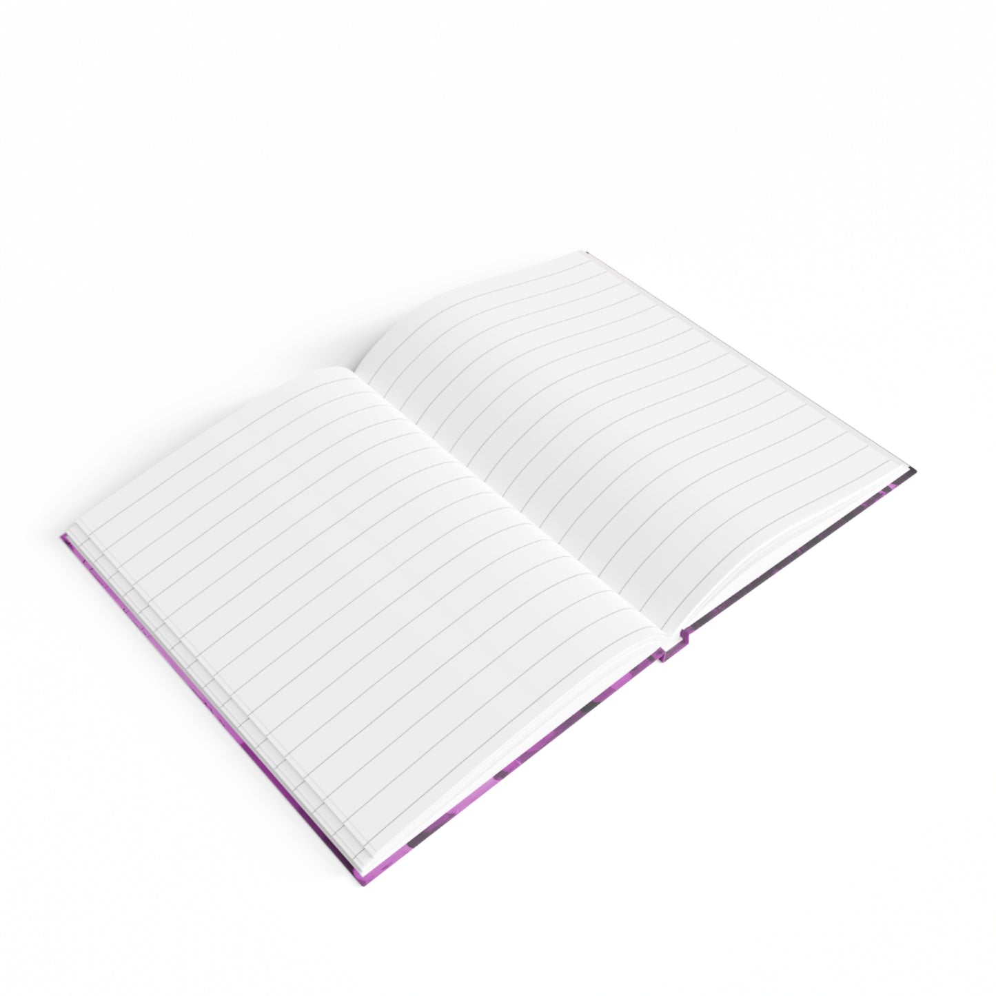 Striped Powder Lavender 5" x 7" Journal - 128 Ruled Line pages