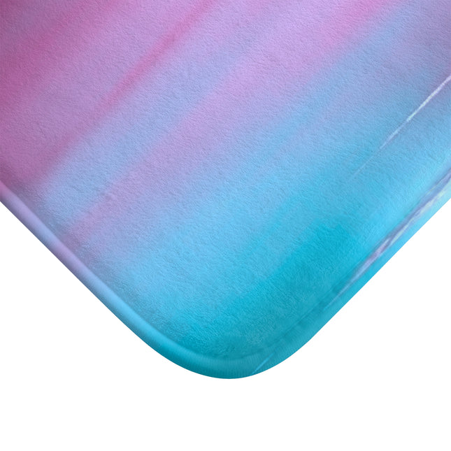 Wine Sea Blue Fog 24" x 17" Bath Mat