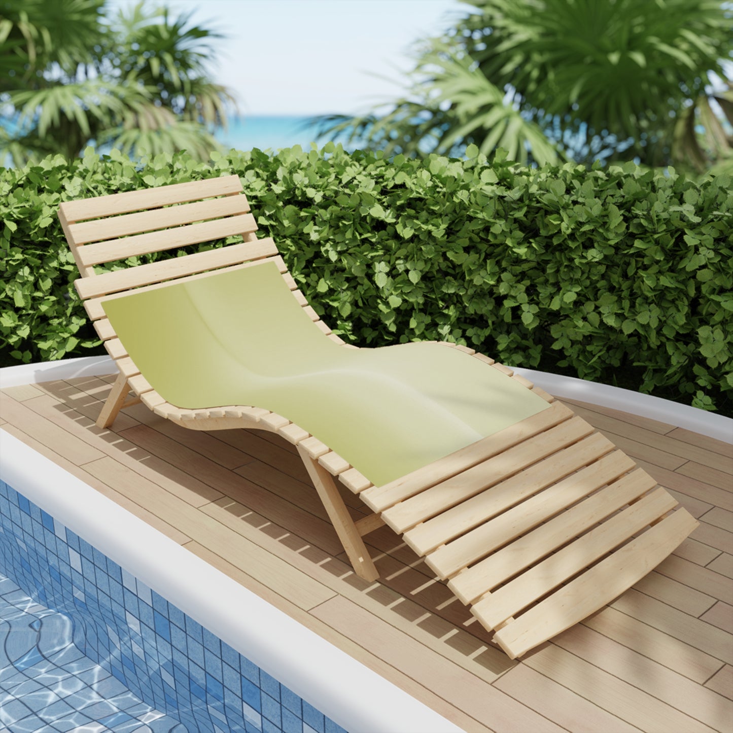 Lemon Fade Beach Towel, 24" x 44"